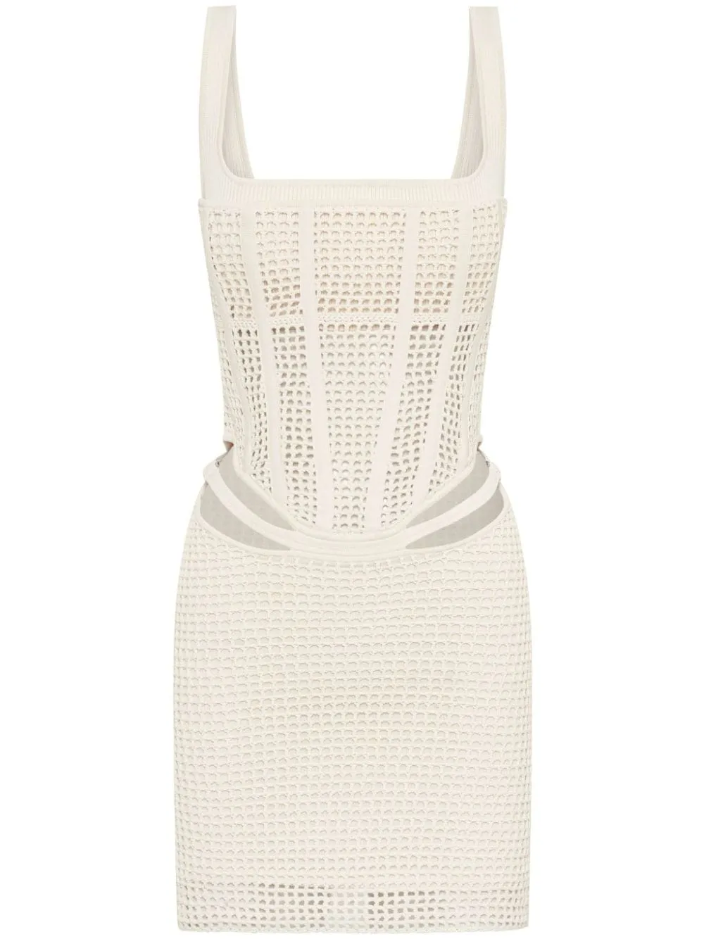 Crochet Suspend Corset Mini Dress