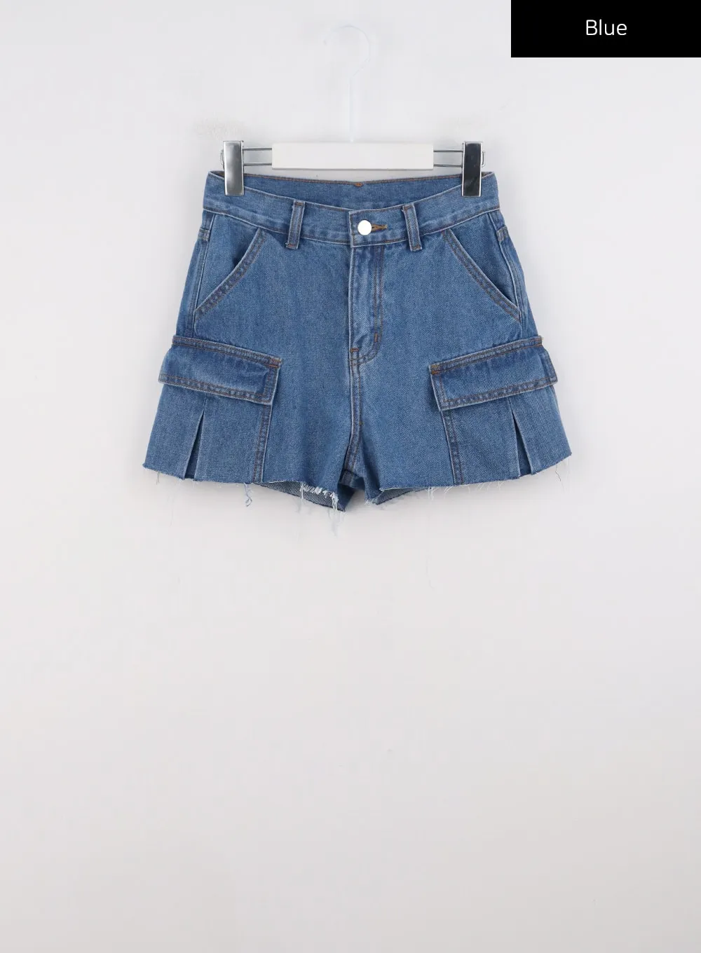 Cut Out Denim Shorts CG316