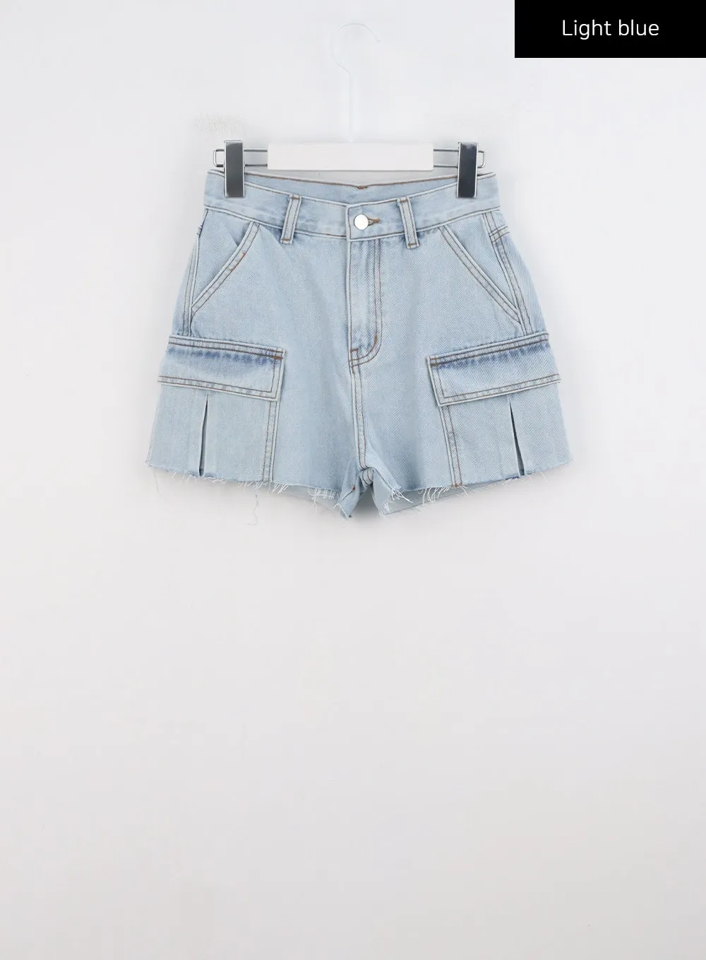 Cut Out Denim Shorts CG316