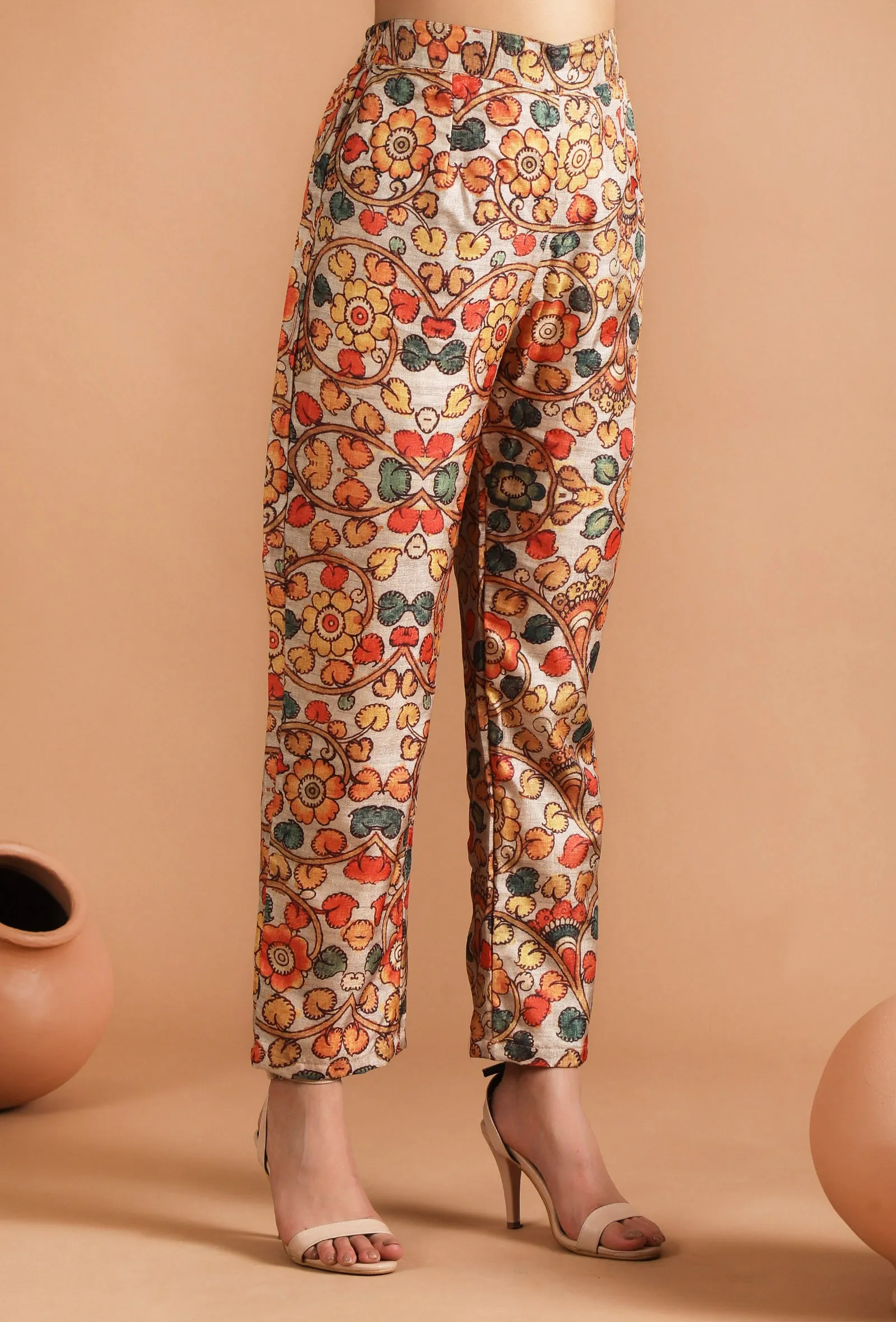 Damini Kalamkari Straight Fit Pants