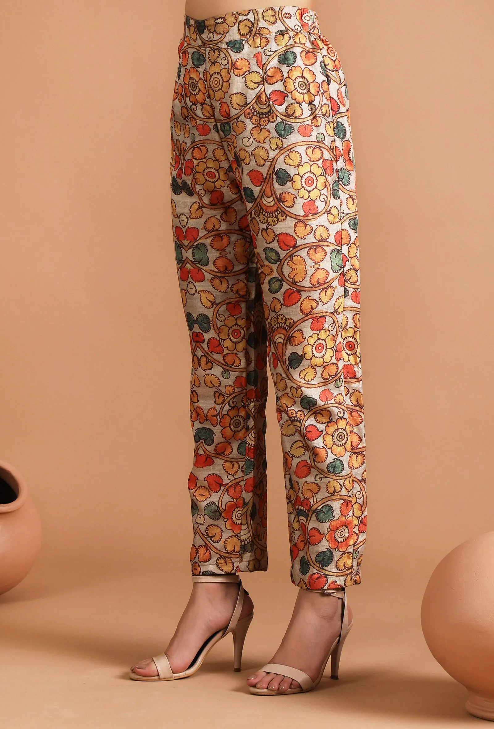 Damini Kalamkari Straight Fit Pants