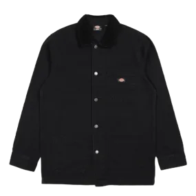 Duck Lined Chore Jacket Stone Washed Black