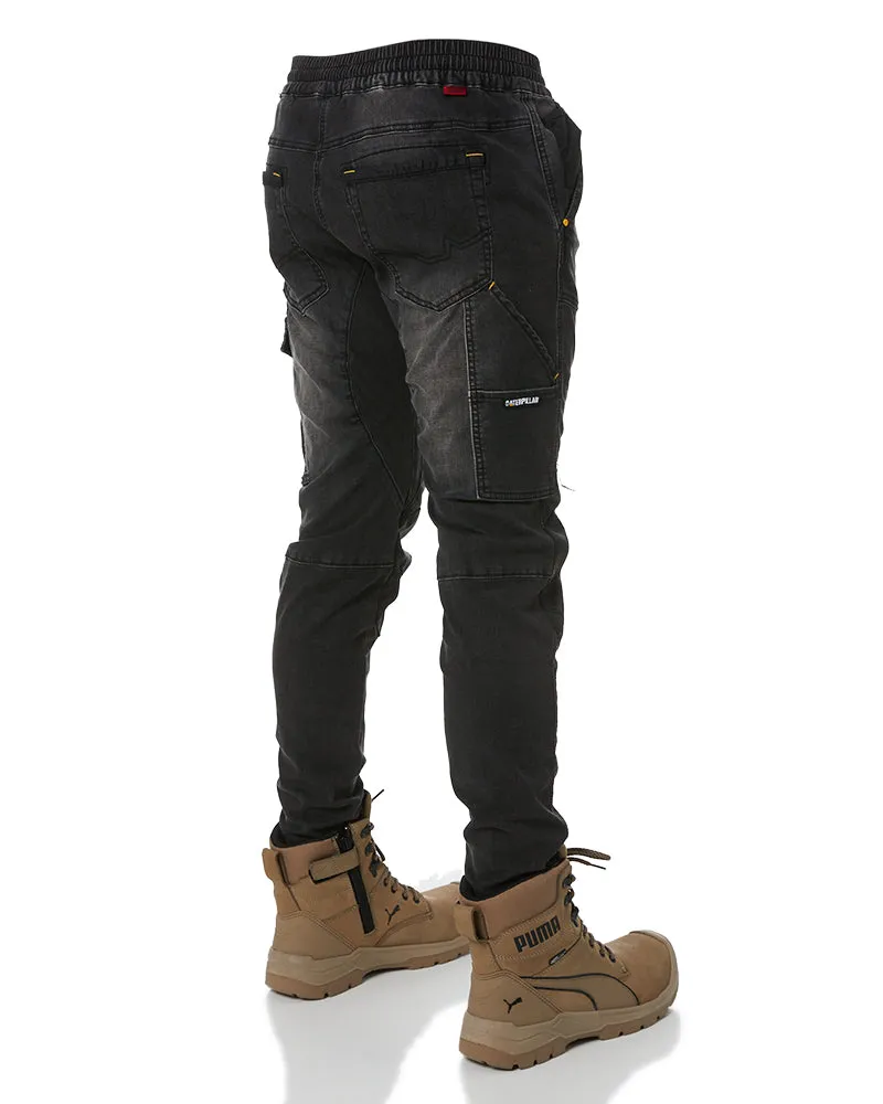 Dynamic Denim Pant - Black