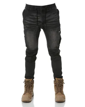 Dynamic Denim Pant - Black