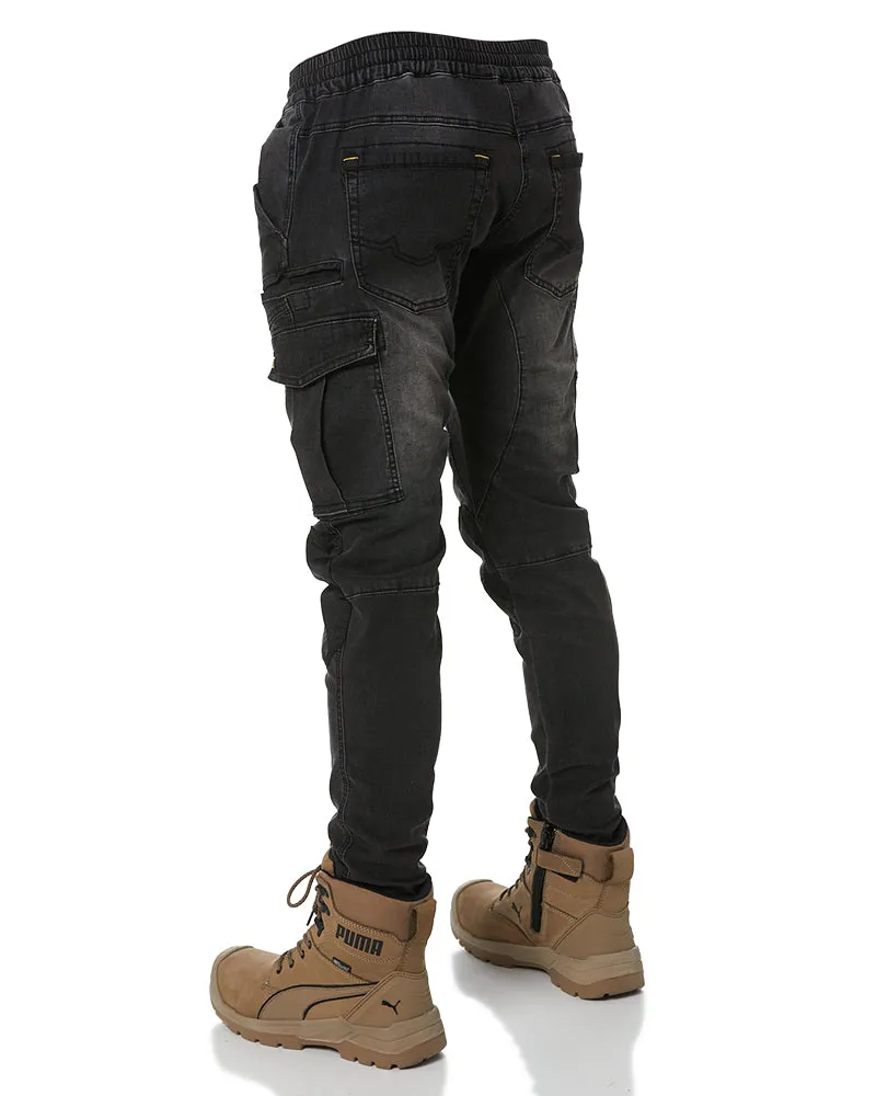 Dynamic Denim Pant - Black