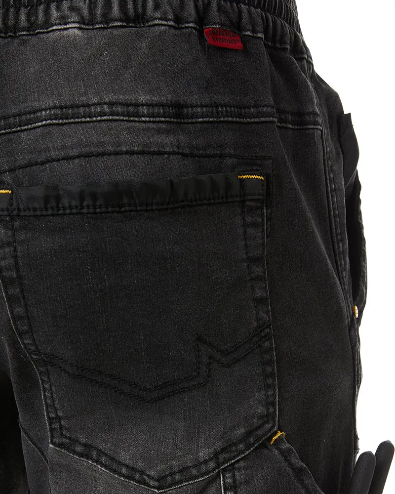 Dynamic Denim Pant - Black