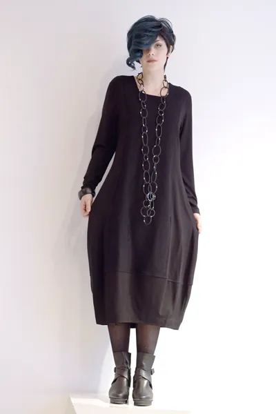 EC Pascale Dress in EC Black