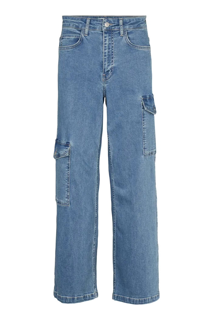 Enya Cargo Pants - Denim Blue