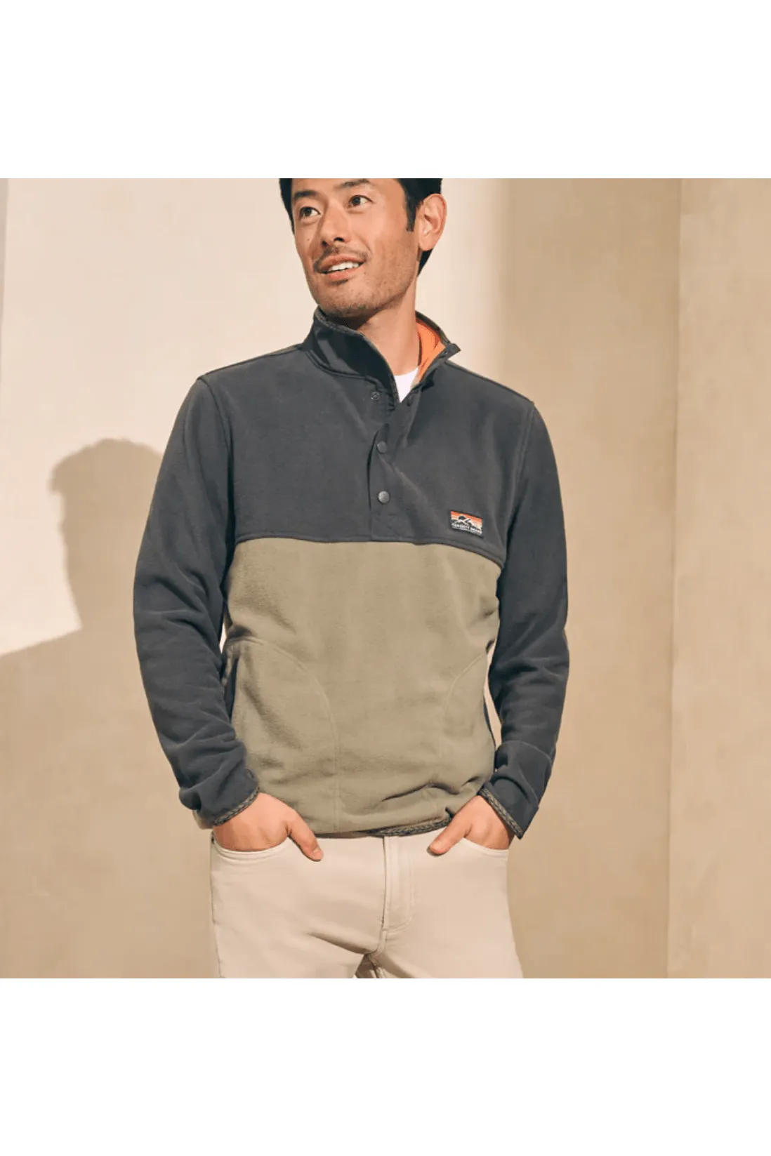 Faherty Men's Low Pile Fleece Pullover