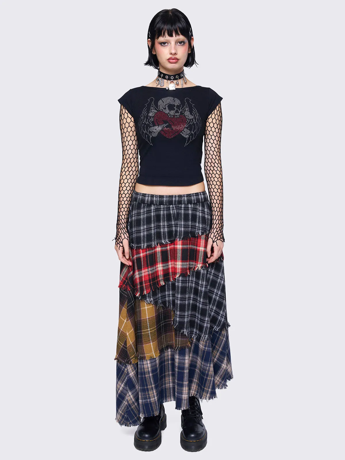 Fiona Patchwork Maxi Skirt