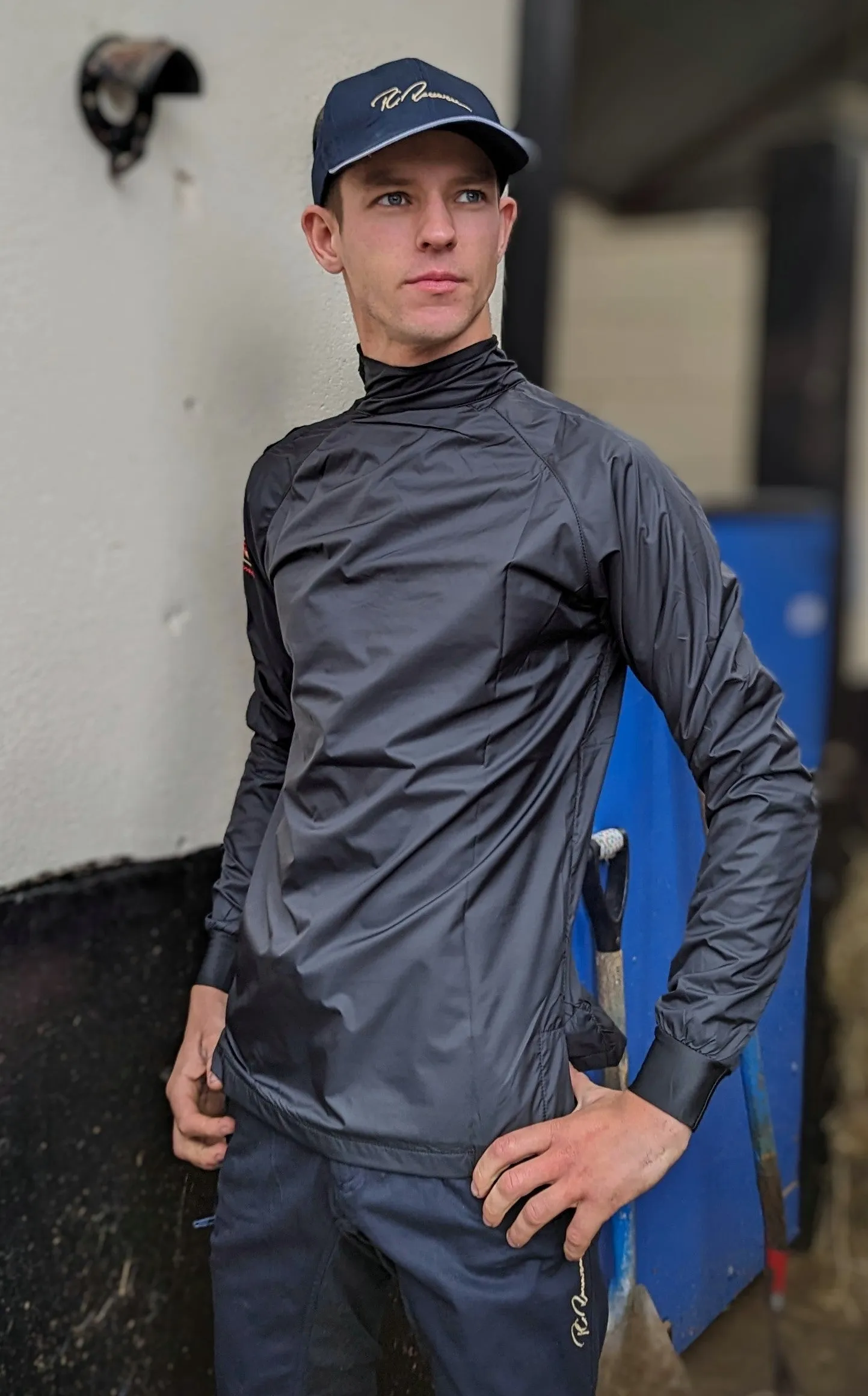 Fleece Riding Top Black By Pc Racewear