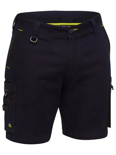 Flex & Move Stretch Denim Zip Cargo Shorts  - BSHC1335