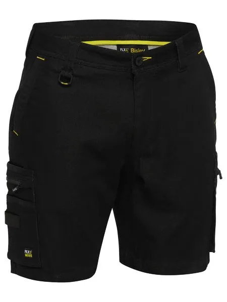 Flex & Move Stretch Denim Zip Cargo Shorts  - BSHC1335