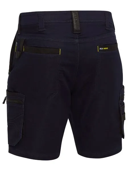 Flex & Move Stretch Denim Zip Cargo Shorts  - BSHC1335