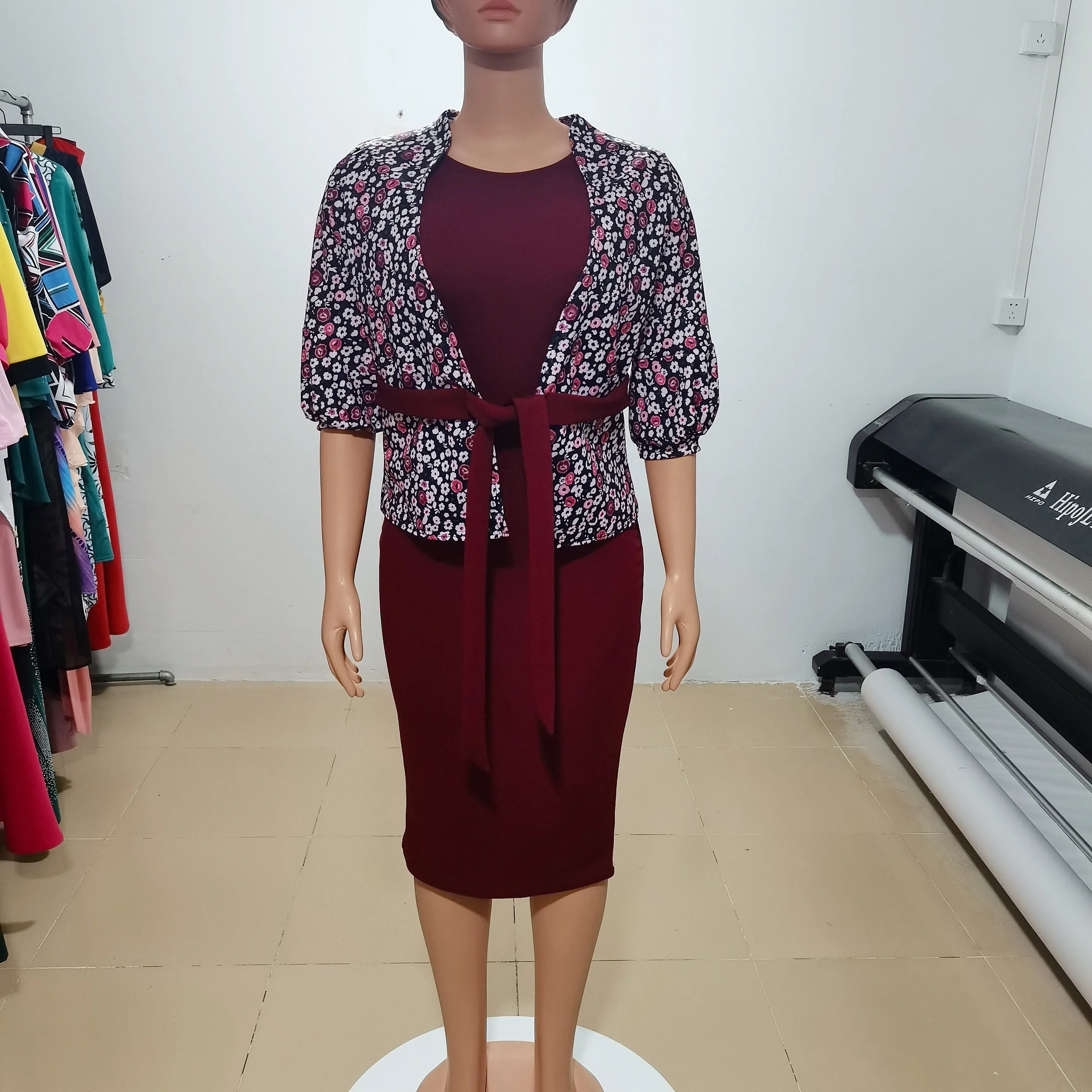 Floral Collection Office Dress-Culture Heaven Special