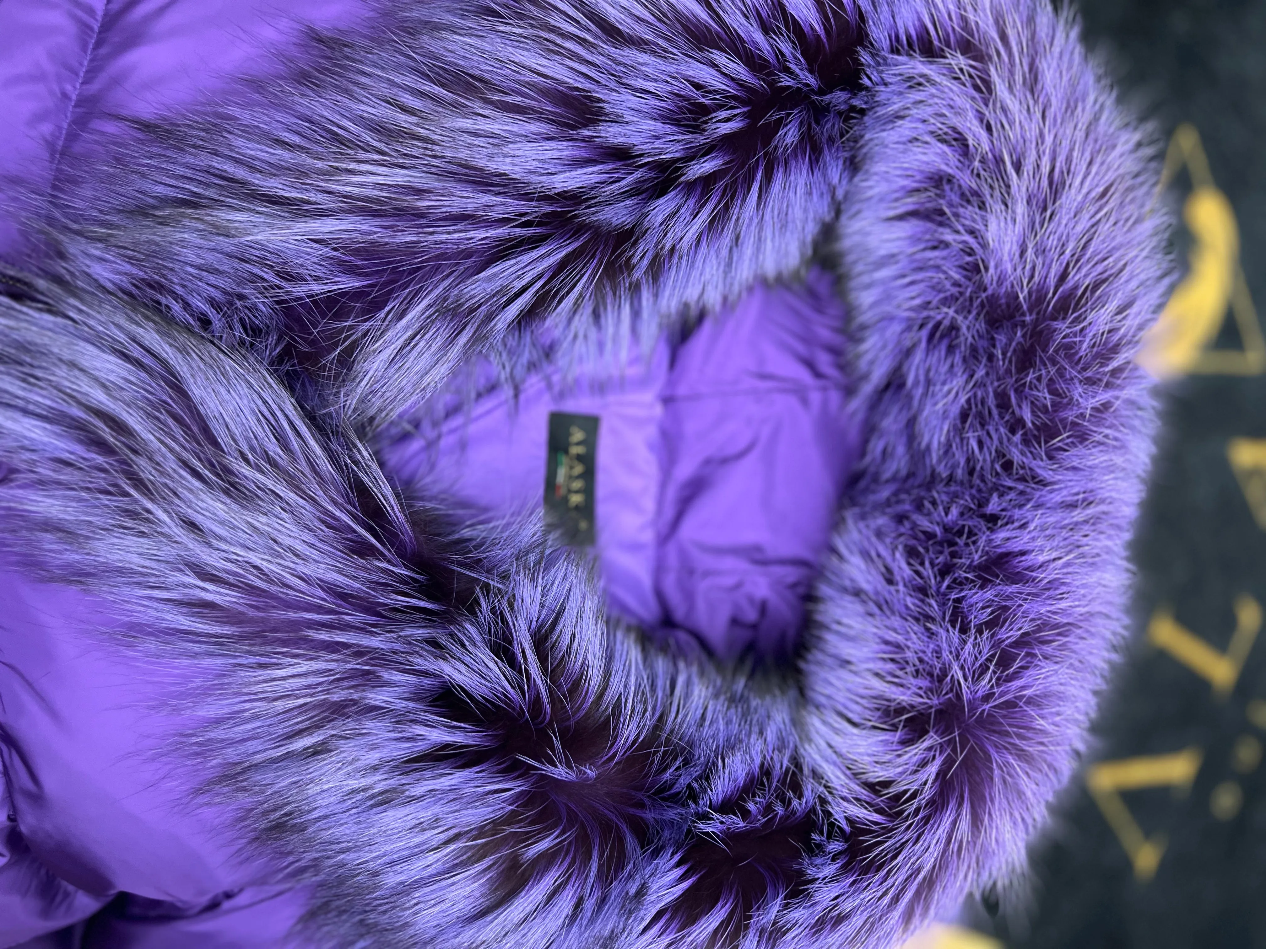 Genuine Silver Fox Fur Down Fill Parka