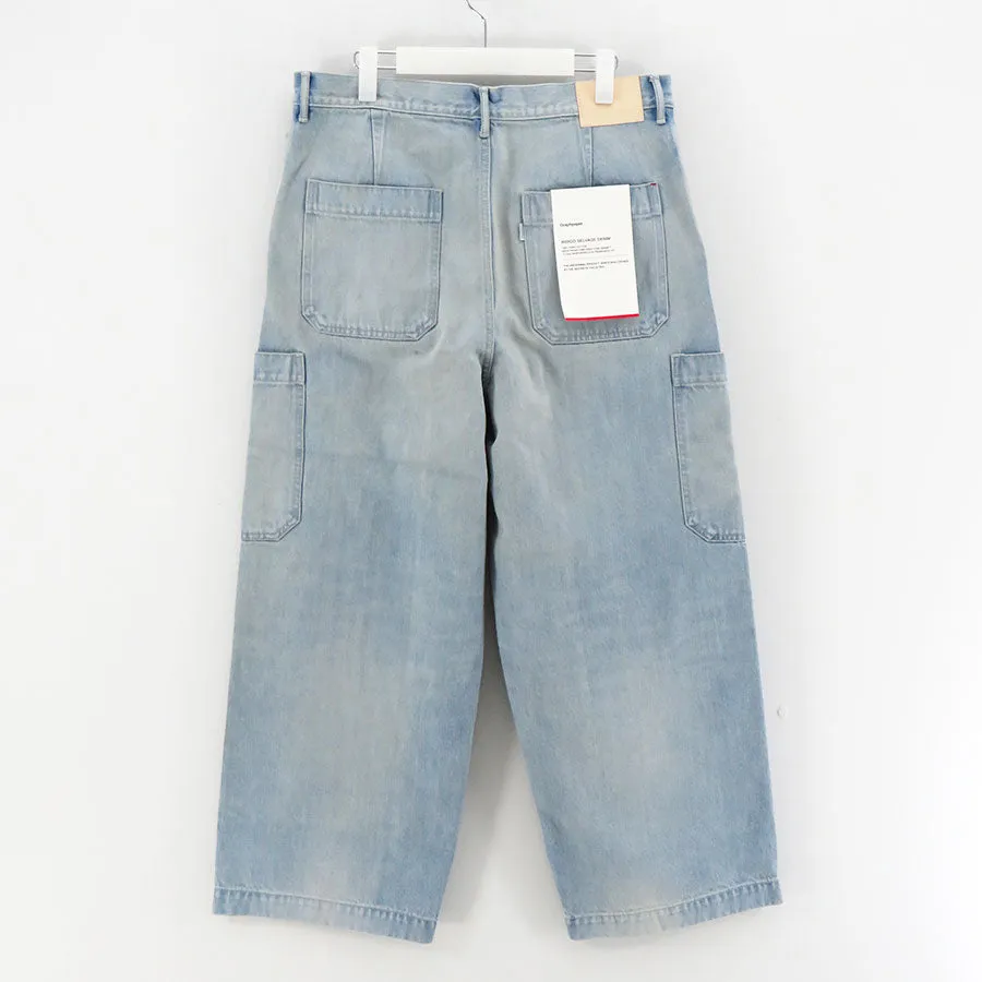 【Graphpaper/グラフペーパー】<br>Selvage Denim Cargo Pants (LIGHT FADE) <br>GU241-40182LB