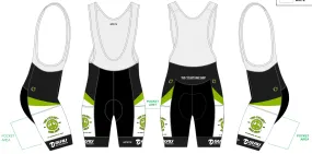 Green Breakaway Domestique Gravel Bib-Short Women's - The Cyclery Bike Shop