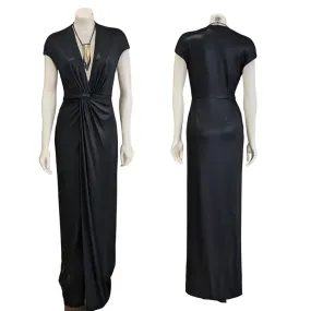 Halston Heritage Black Maxi Dress Size Small