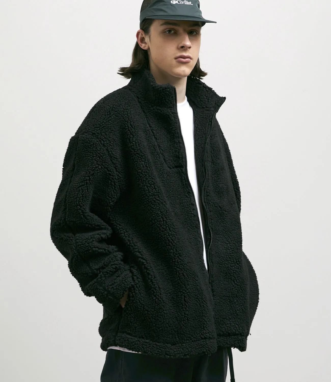 Helas Teddy Jacket - Black