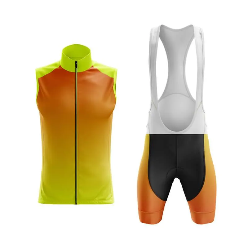 Hi Viz Yellow and Red Gradient Club Cycling Kit