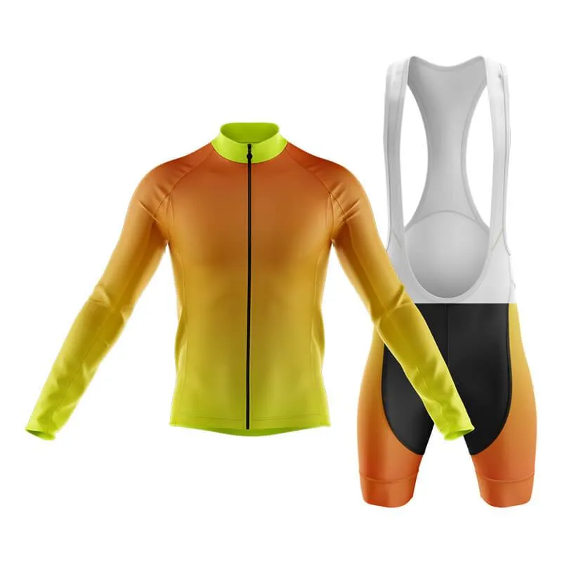 Hi Viz Yellow and Red Gradient Club Cycling Kit