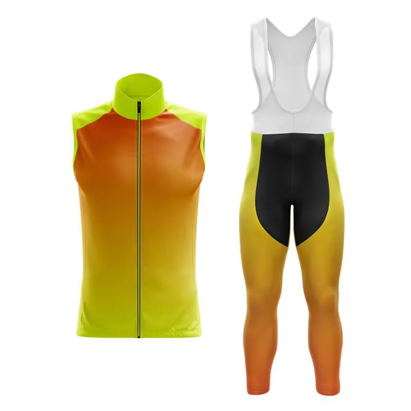 Hi Viz Yellow and Red Gradient Club Cycling Kit