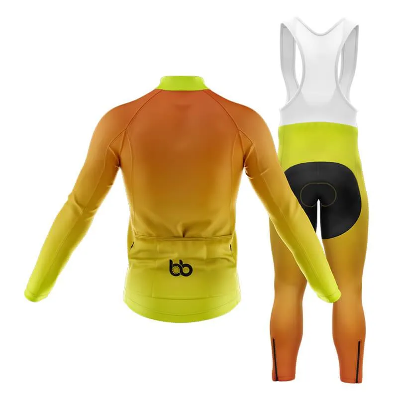 Hi Viz Yellow and Red Gradient Club Cycling Kit