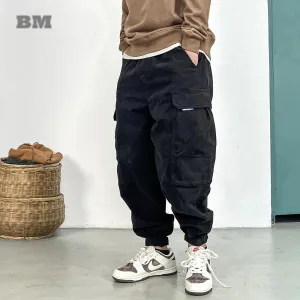 High Quality Streetwear Cargo Pants - Japanese Casual Jogging Pants - Loose Trousers