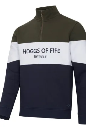 Hoggs of Fife Dumfries 3 colour 1/4 Zip FLEECE 1888