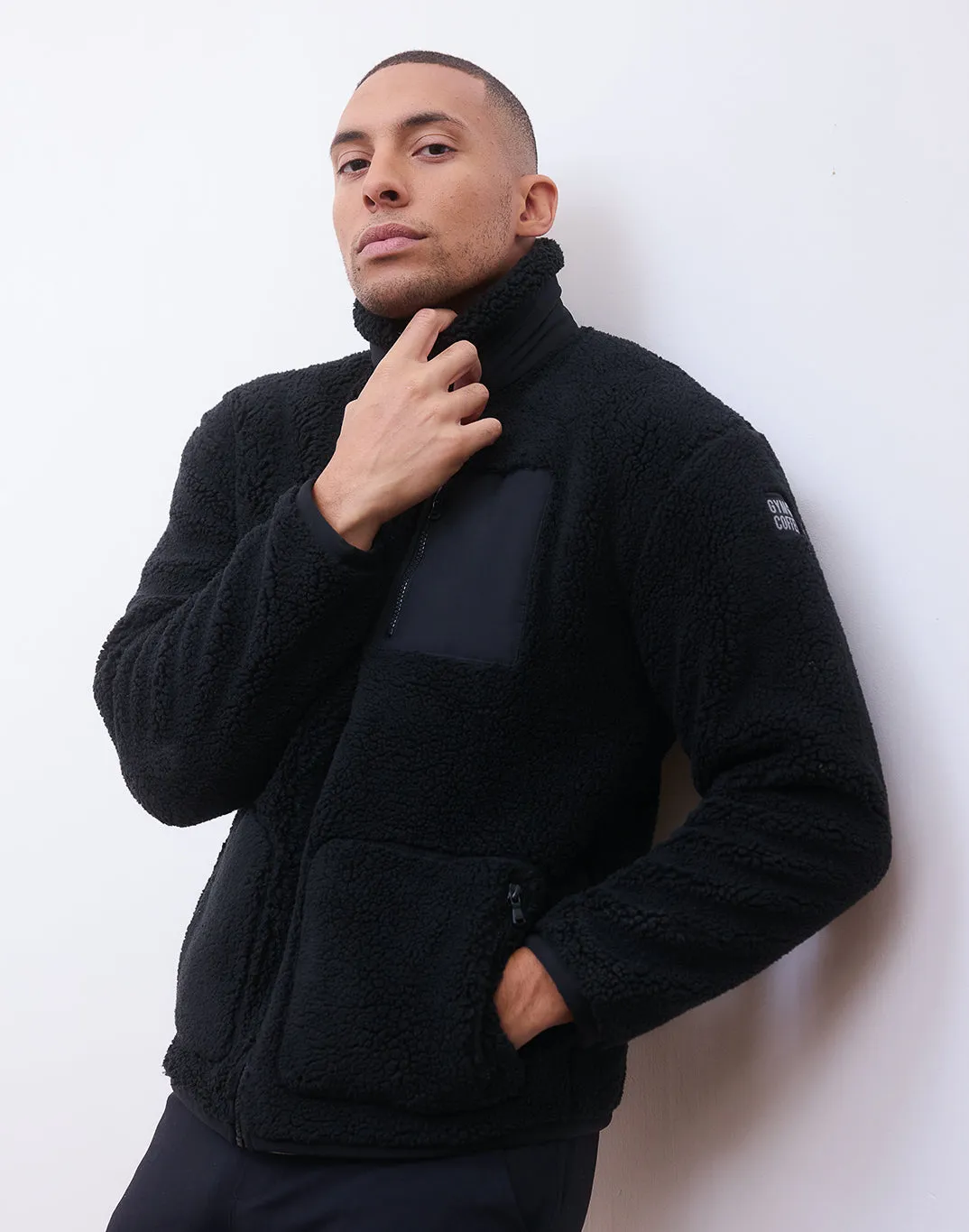 Industry Fleece Jacket in Black