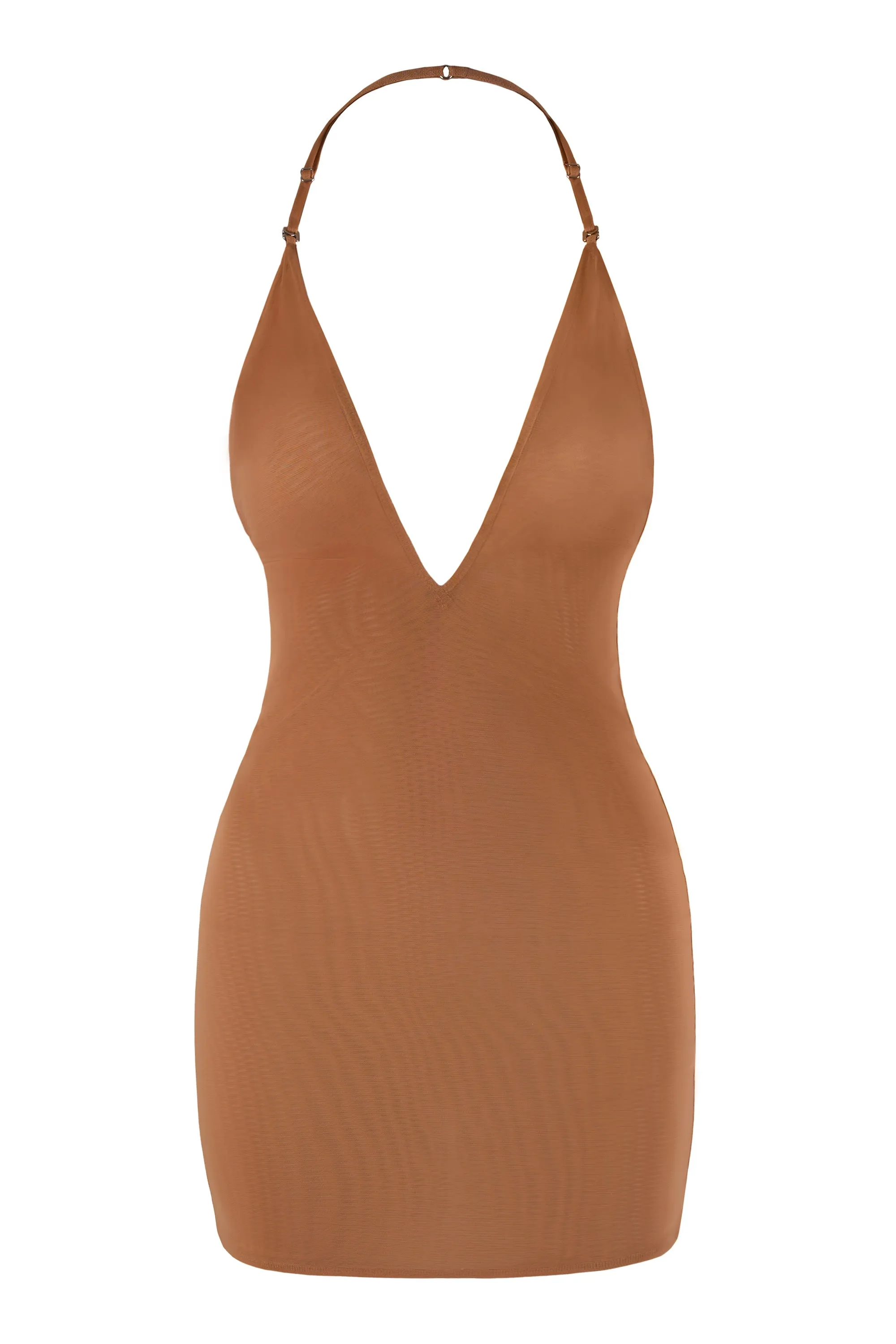 Intimates Soft Mesh Multiway Mini Dress in Honey