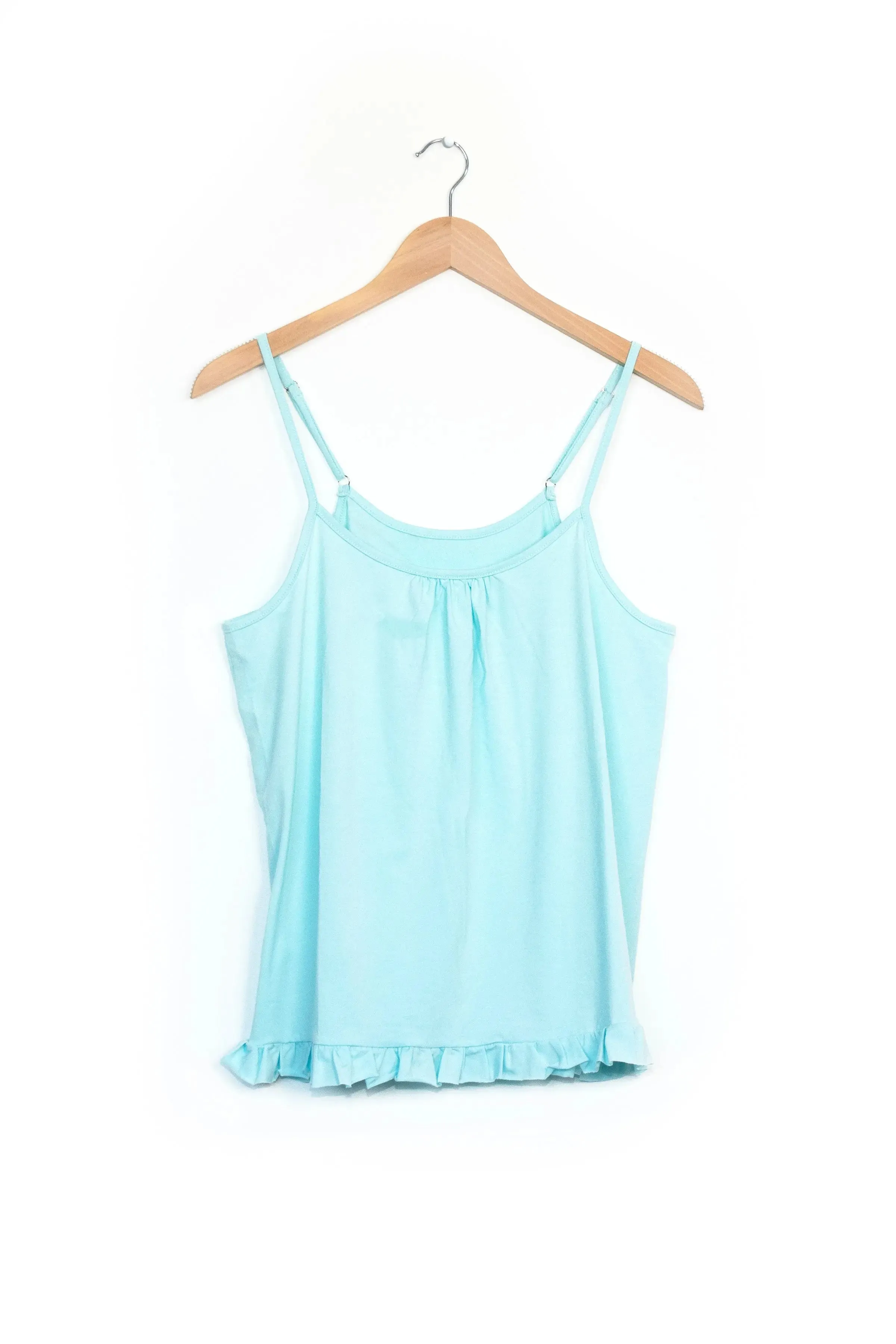 Isla Frilled Aqua Cami