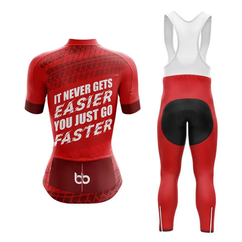 It never gets easier, you just go faster (V3) Club Cycling Kit