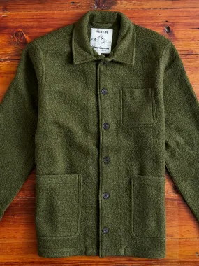 Italian Wool Ormiston Jacket in Defender Green