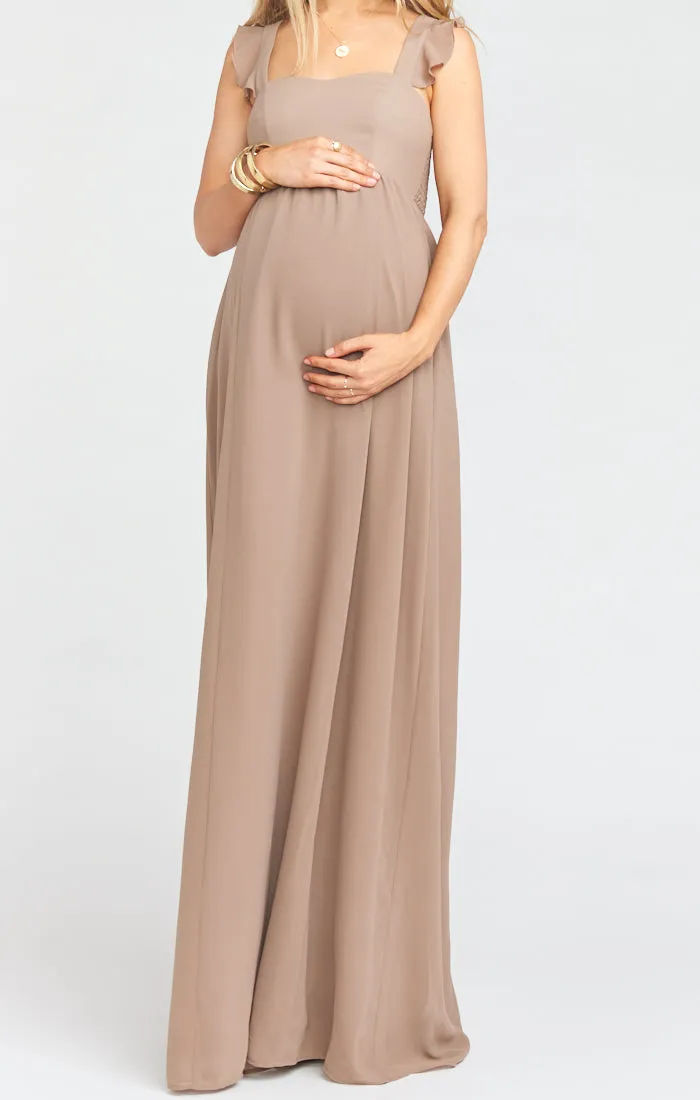 June Maxi Dress ~ Dune Chiffon