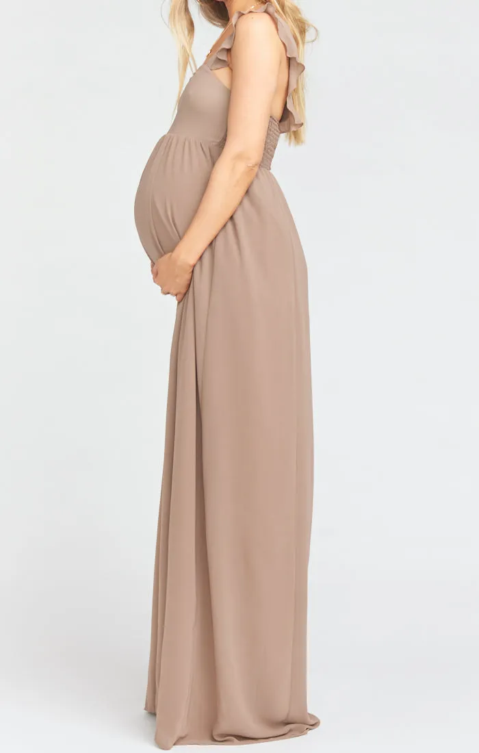 June Maxi Dress ~ Dune Chiffon