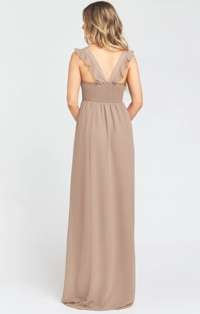 June Maxi Dress ~ Dune Chiffon