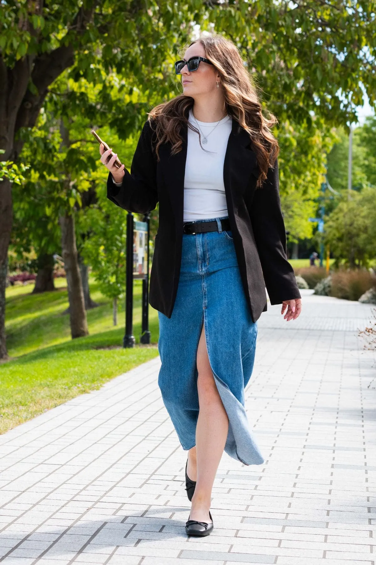 KARA MAXI SKIRT HERITAGE DENIM