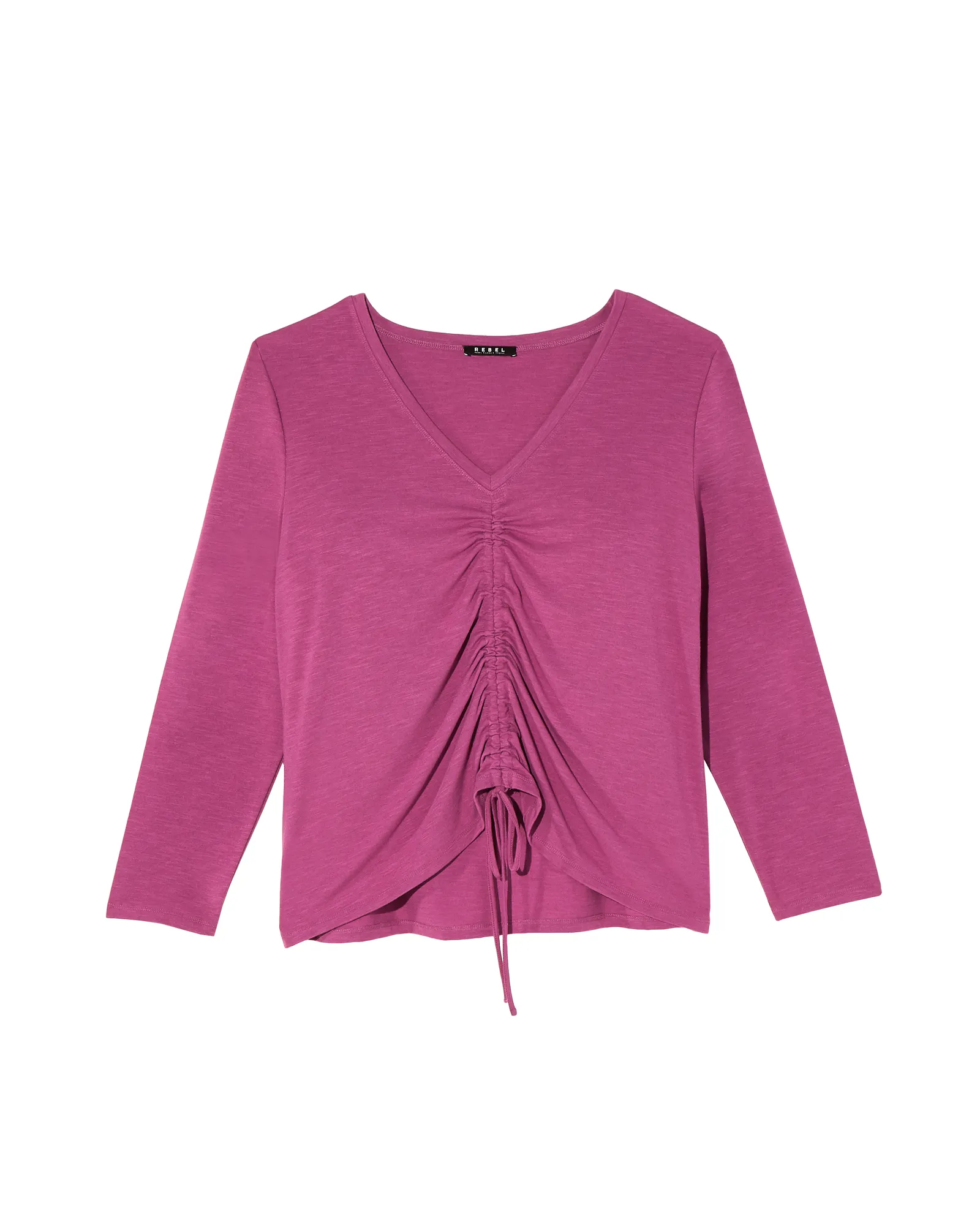 Laurel Rouched Top | Magenta