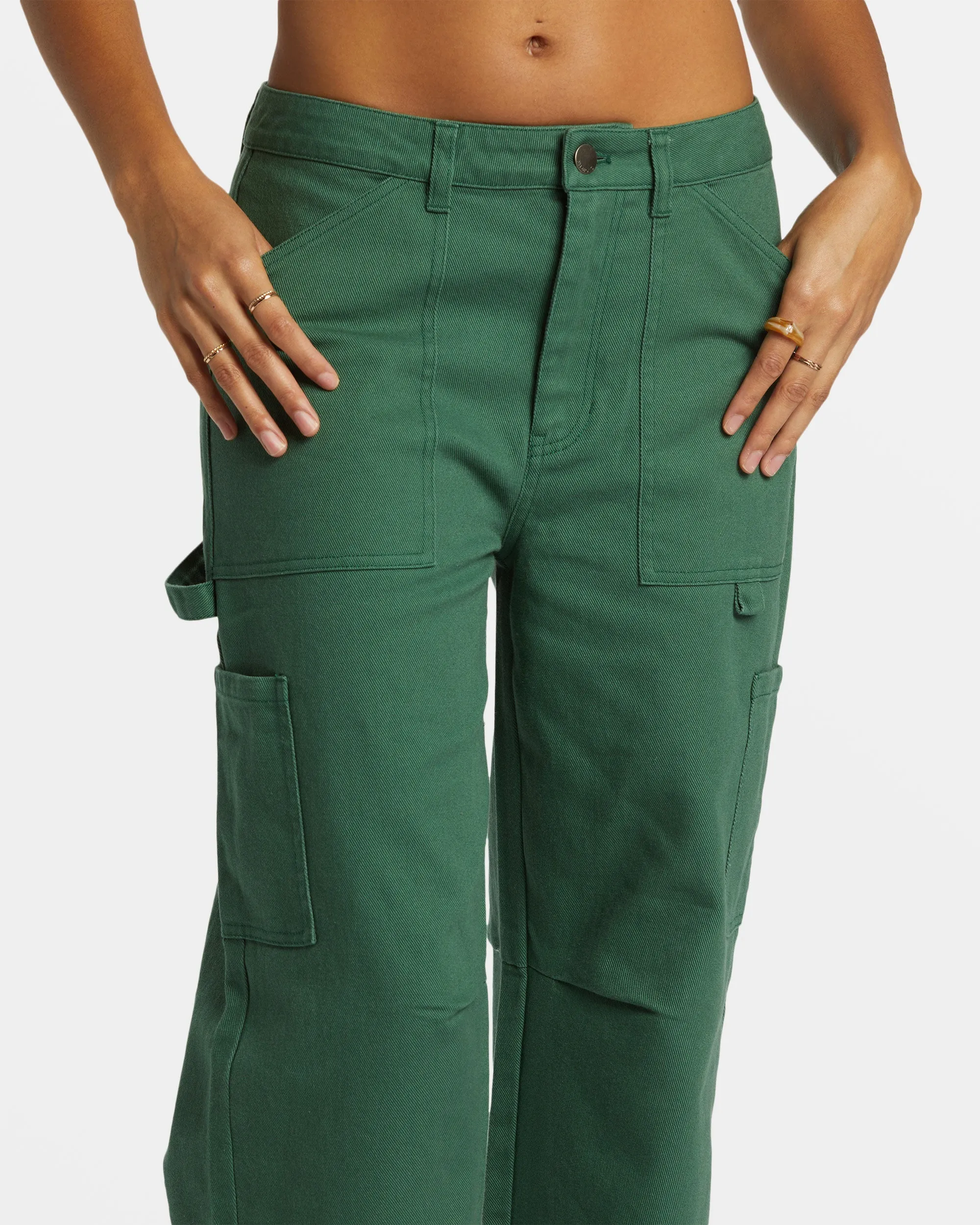 Leia Cargo Pants - Emerald Bay