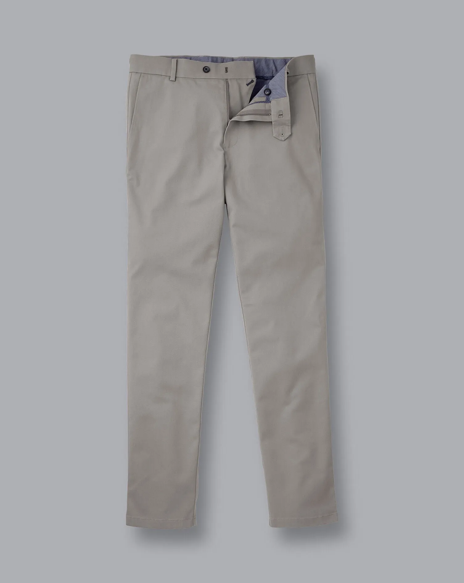 LIGHT GREY SLIM FIT ULTIMATE NON-IRON CHINO