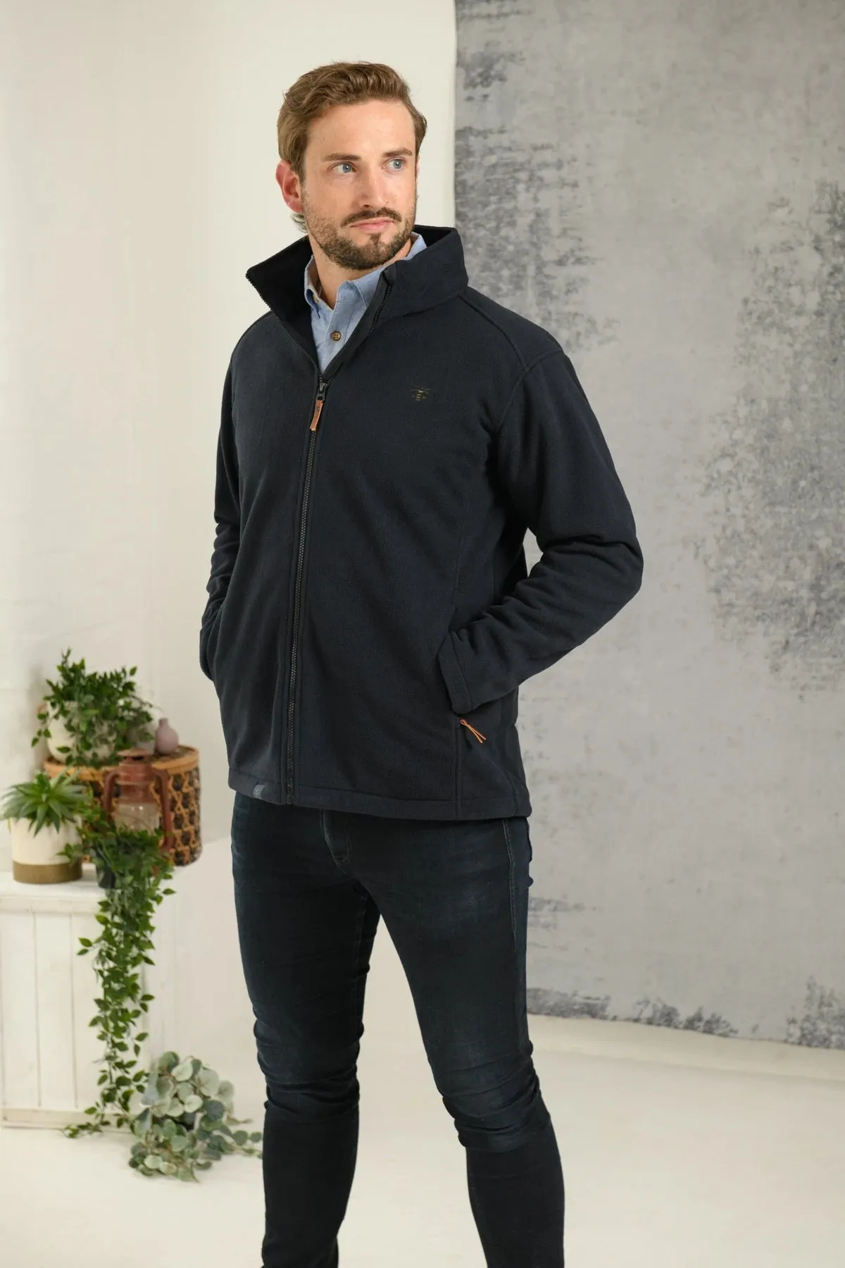 Lighthouse Mens Richmond Waterproof Fleece Navy