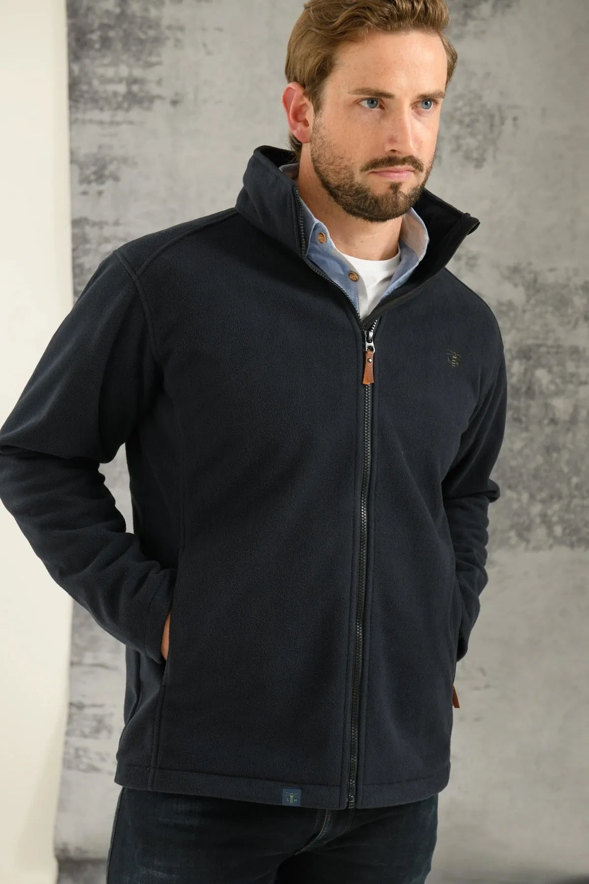 Lighthouse Mens Richmond Waterproof Fleece Navy