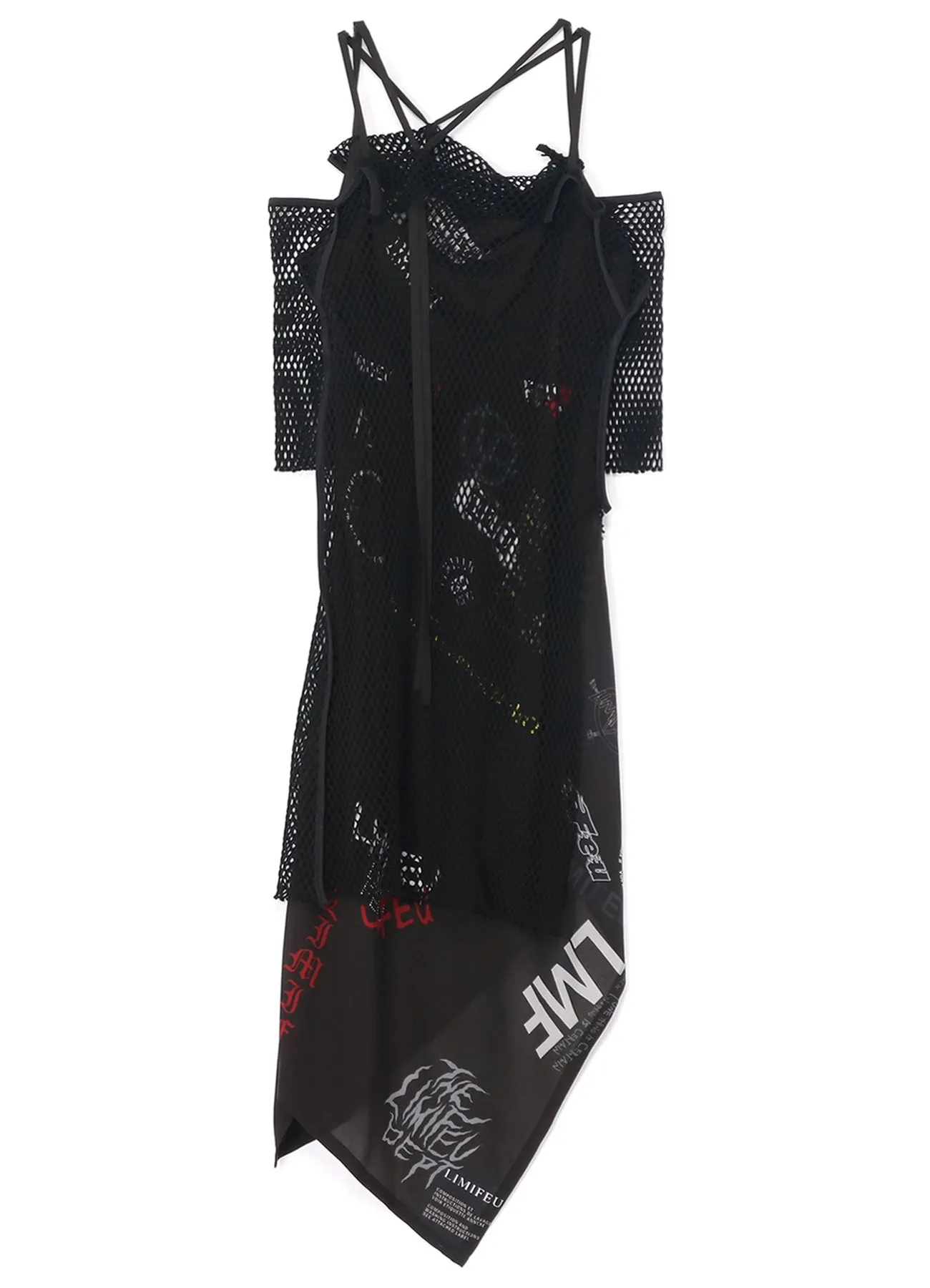 LIMI FEU LOGO COLLAGE DRESS