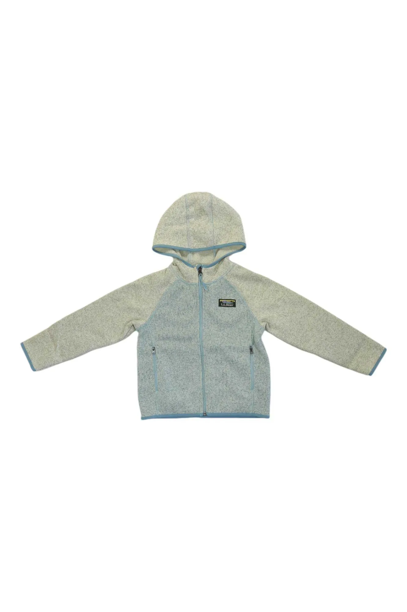 L.L.Bean Little Kids' Color Block Hooded Fleece Sweater