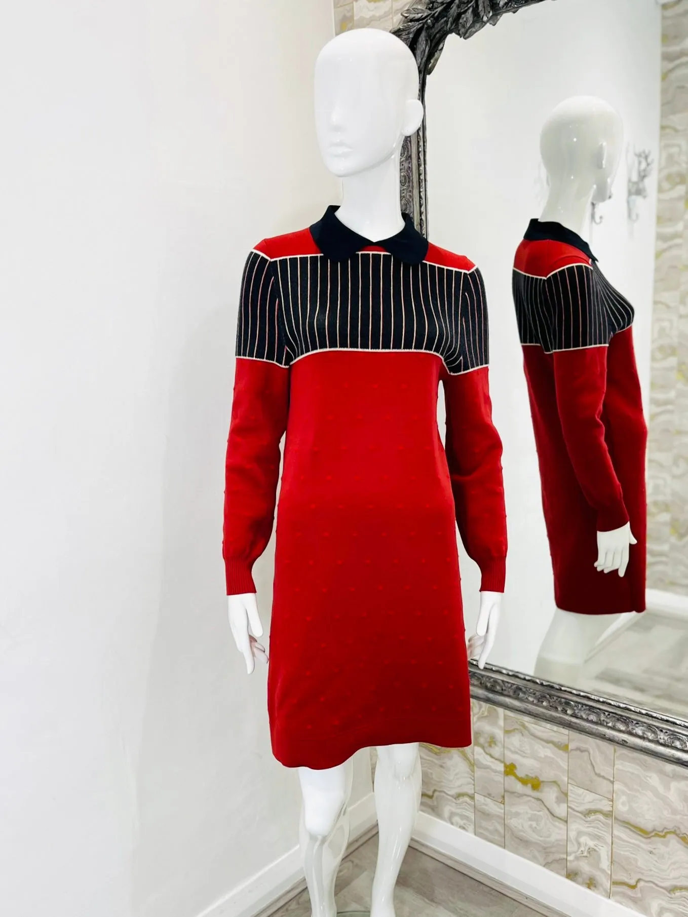 Louis Vuitton Wool Mix Jumper Dress. Size S