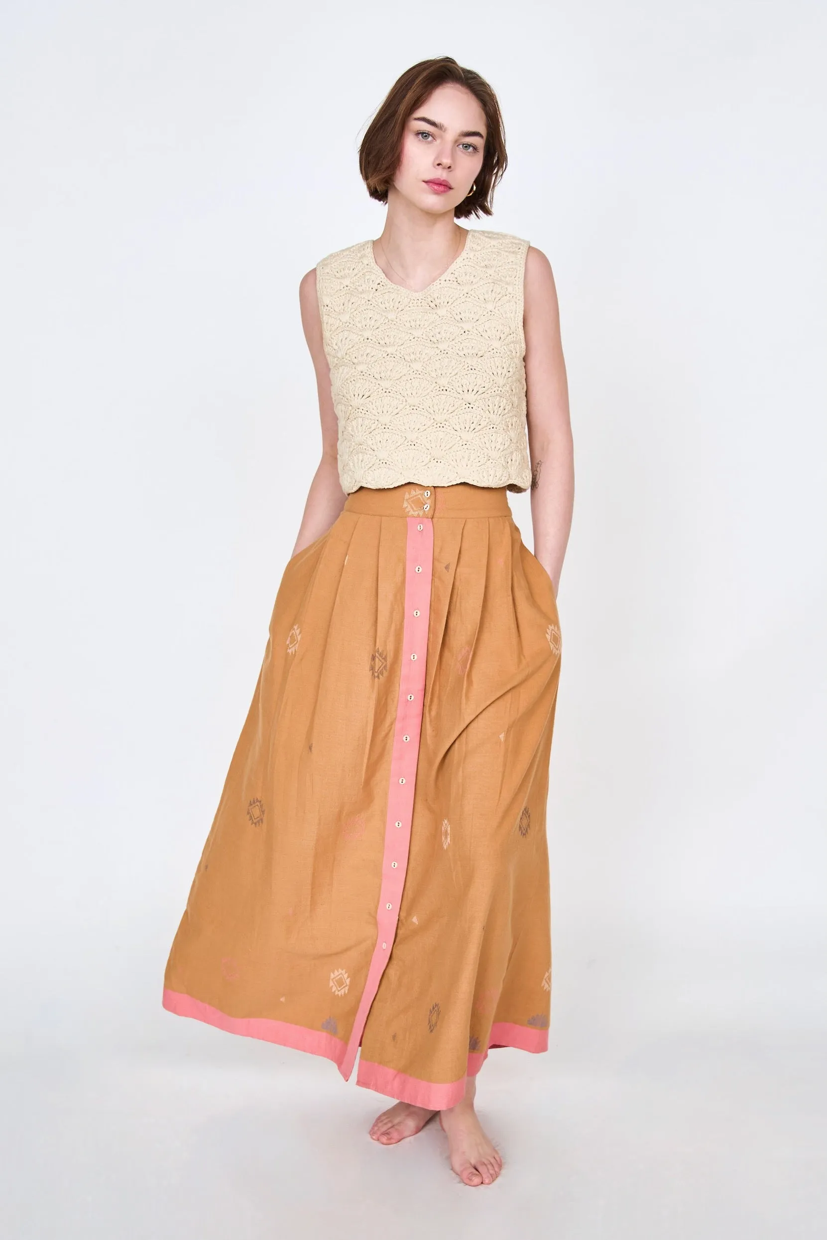 Lucerne Skirt in Sedona Jamdani