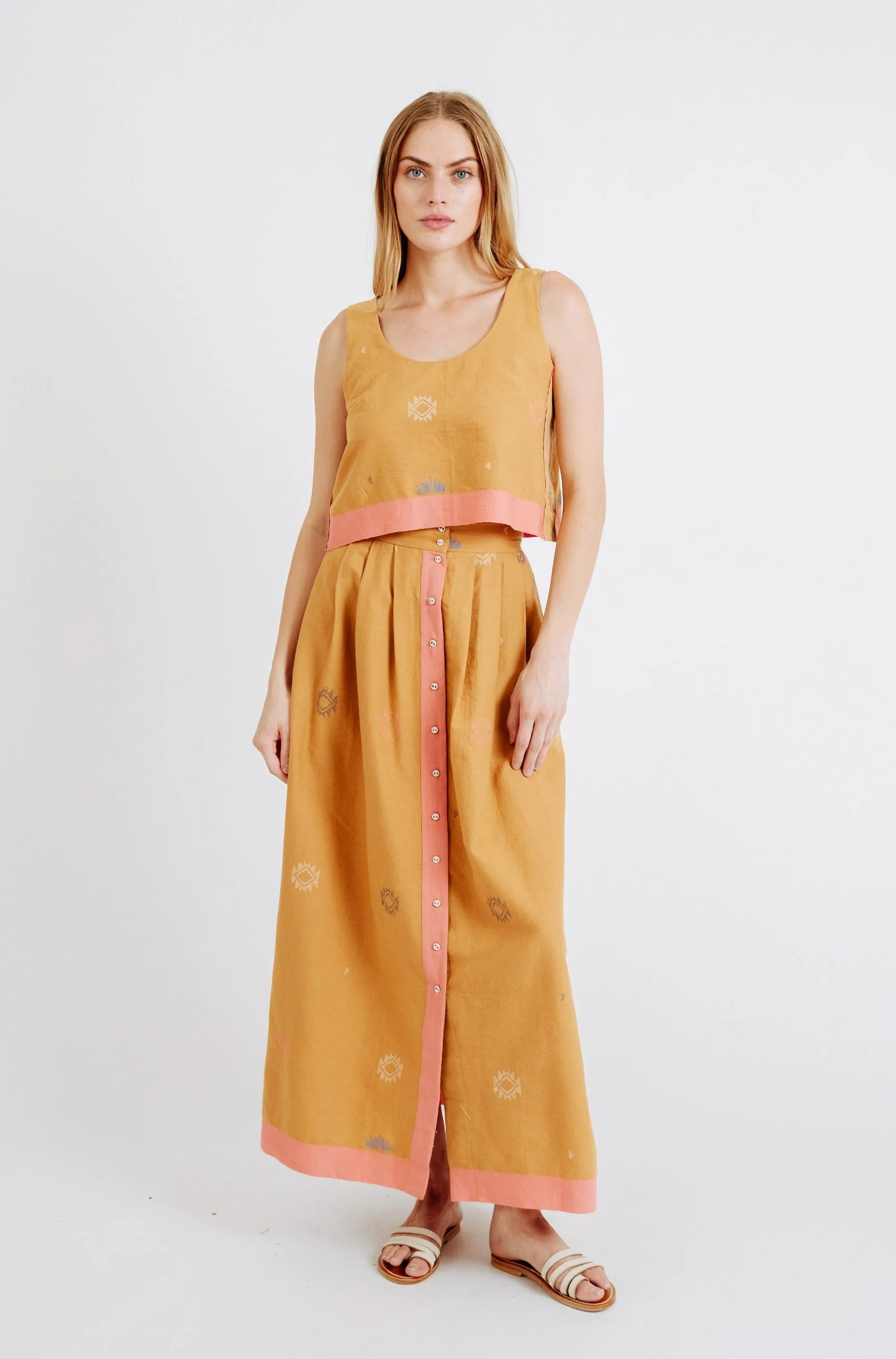 Lucerne Skirt in Sedona Jamdani