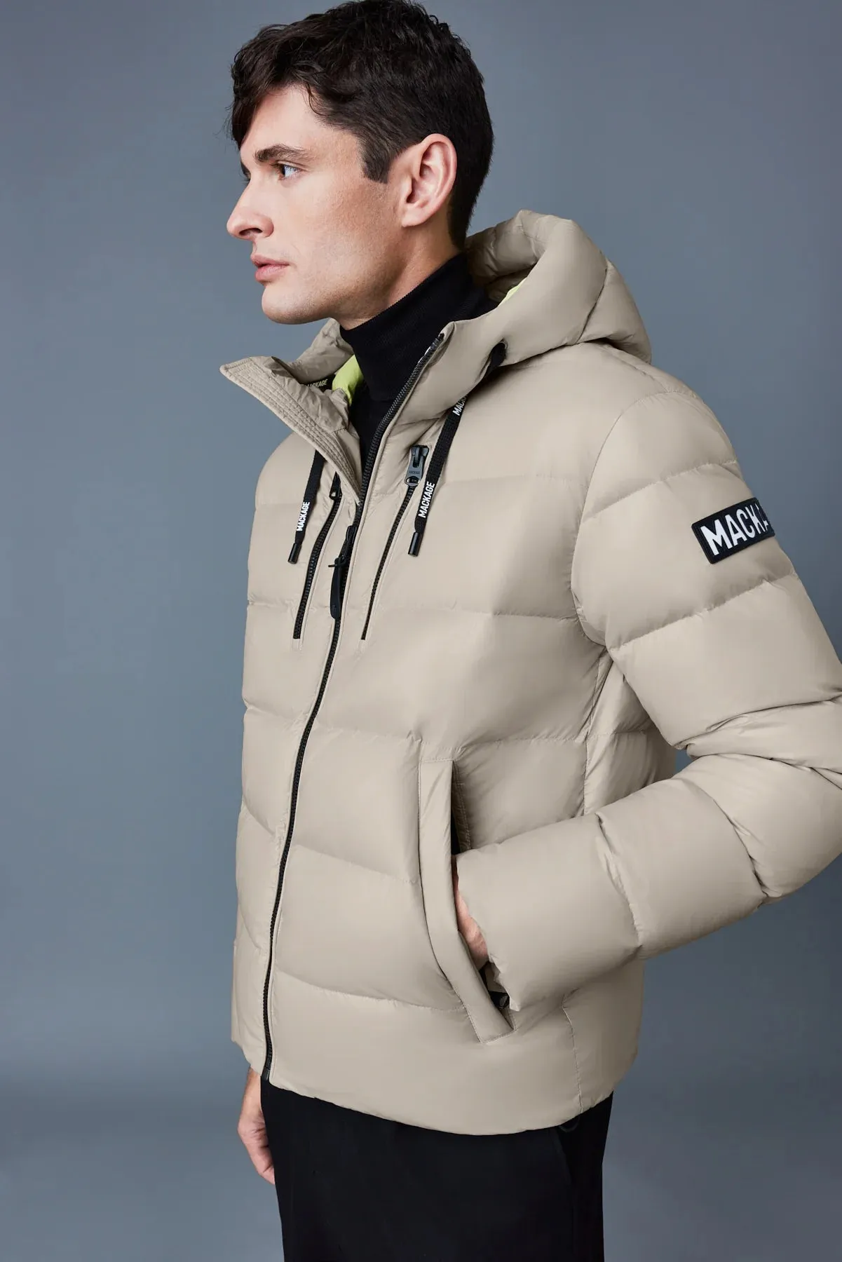 MACKAGE VICTOR - Lustrous Light Down Jacket With Hood For Men